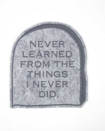 "Never Learned" Large Back Patch
