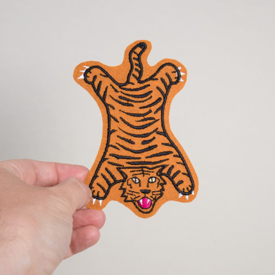 Faux Tiger Rug Patch - Image 3