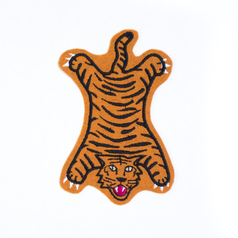 Faux Tiger Rug Patch