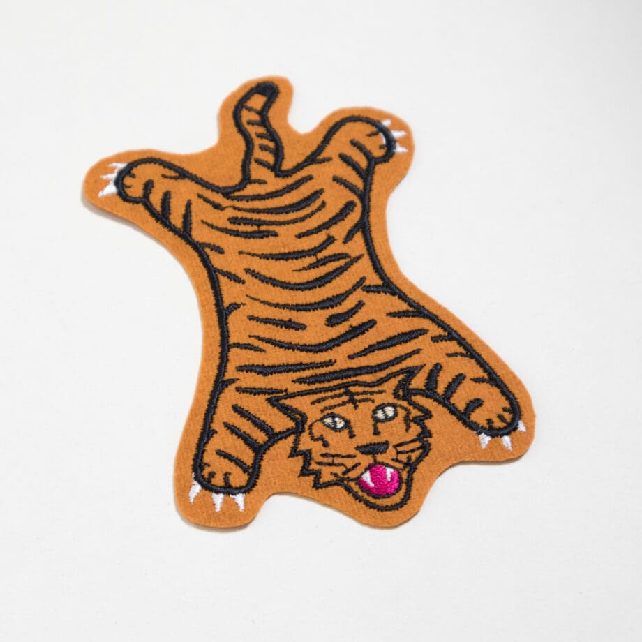 Faux Tiger Rug Patch - Image 2