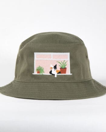 Window Cat Bucket Hat