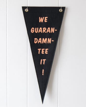 We Guaran-Damn-Tee It Pennant