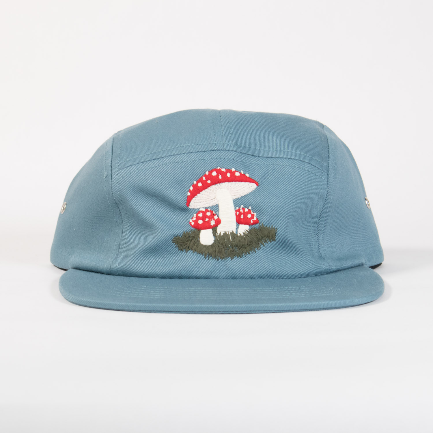 Mushroom Garden 5 Panel Hat - Crewel and Unusual