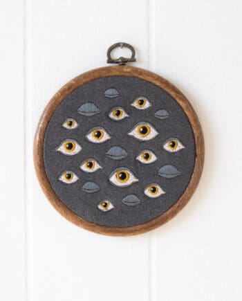 Many Eyes Embroidery Hoop