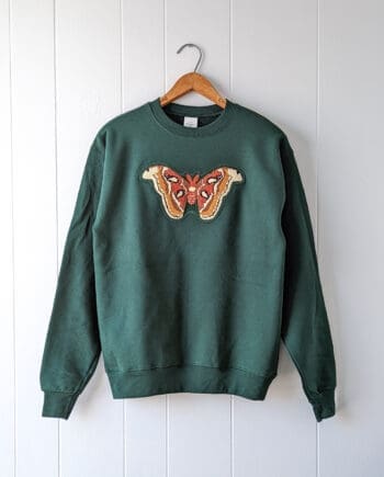 Chenille Atlas Moth Sweatshirt