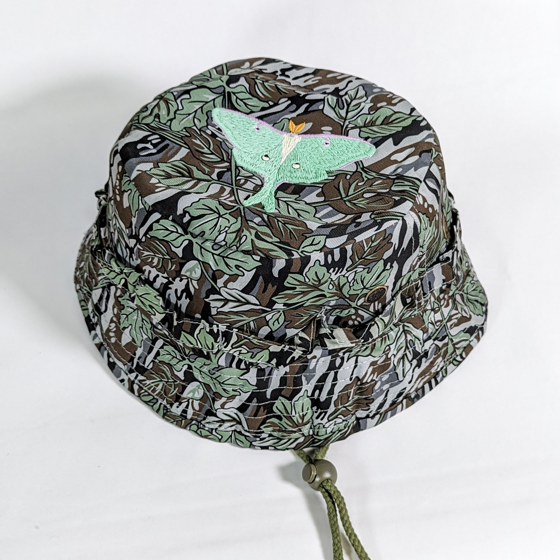 Luna Moth Bucket Hat - Crewel and Unusual