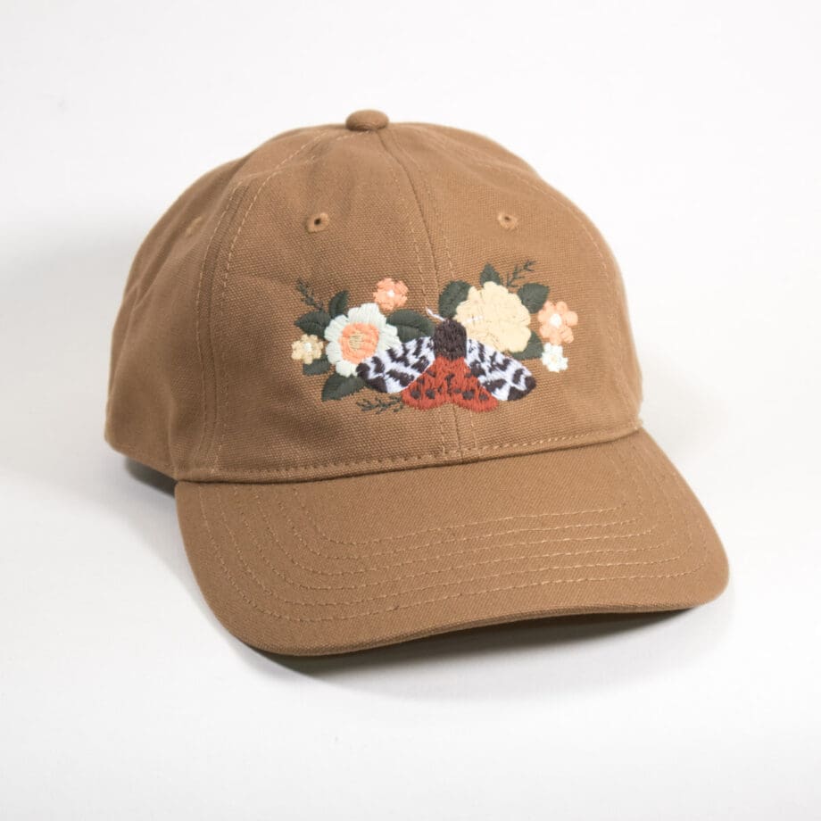 Floral Moth Dad Hat