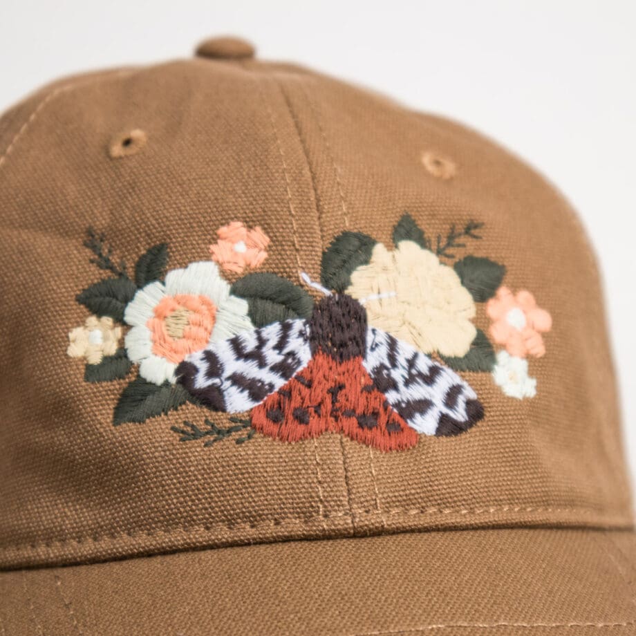 Floral Moth Dad Hat - Image 2