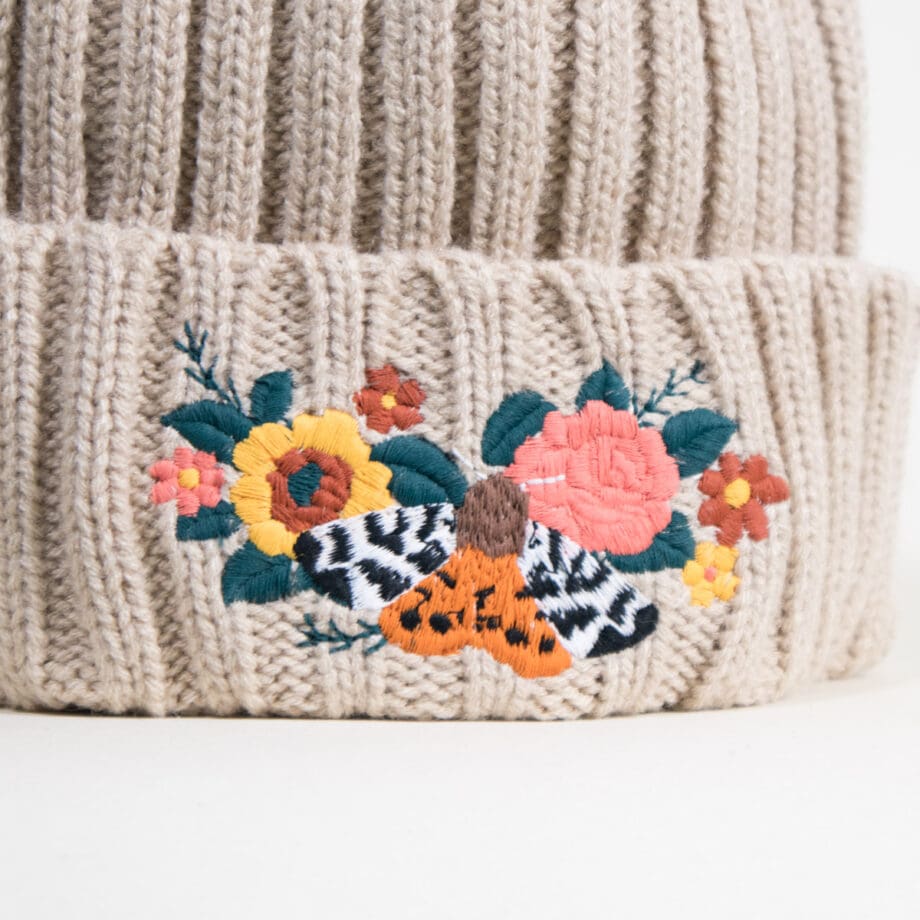 Floral Moth Beanie - Image 2